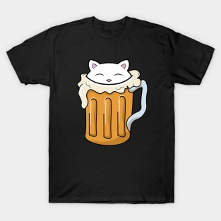 Cat in a jar of beer T-Shirt